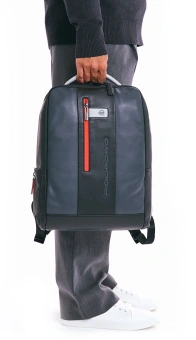 Рюкзак мужской Piquadro Urban CA4818UB00/GRN серый/черный натур.кожа - купить недорого с доставкой в интернет-магазине