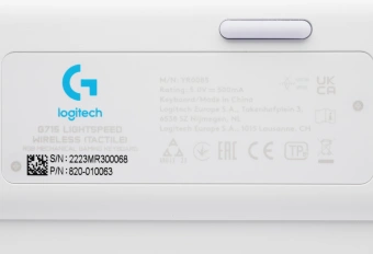 Клавиатура Logitech G715 TKL механическая белый USB беспроводная BT/Radio Multimedia for gamer LED (подставка для запястий) (920-010464) - купить недорого с доставкой в интернет-магазине