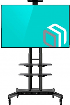 Подставка для телевизора Onkron TS1881 черный 50"-86" макс.105.9кг напольный мобильный - купить недорого с доставкой в интернет-магазине