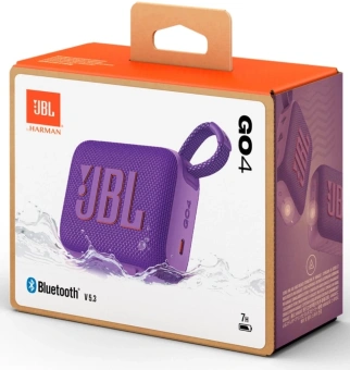 Колонка порт. JBL Go 4 фиолетовый 4.2W 1.0 BT 850mAh (JBLGO4PUR) - купить недорого с доставкой в интернет-магазине
