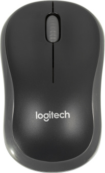 Мышь Logitech M185 серый/черный оптическая (1000dpi) беспроводная USB1.1 для ноутбука (2but) - купить недорого с доставкой в интернет-магазине