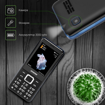 Мобильный телефон Digma LINX B280 32Mb черный моноблок 2Sim 2.8" 240x320 0.08Mpix GSM900/1800 FM microSD max16Gb - купить недорого с доставкой в интернет-магазине