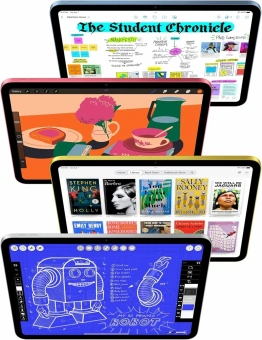 Планшет Apple iPad 2025 A3355 A16 Bionic 5C RAM6Gb ROM128Gb 11" IPS 2360x1640 5G eSIM iOS синий 12Mpix 12Mpix BT WiFi 9hr - купить недорого с доставкой в интернет-магазине