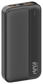 Мобильный аккумулятор Hiper SM20000 20000mAh 2.4A черный (SM20000 BLACK) - купить недорого с доставкой в интернет-магазине