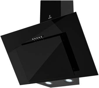 Вытяжка каминная Lex Mira G 600 BLACK черный управление: кнопочное (1 мотор) - купить недорого с доставкой в интернет-магазине