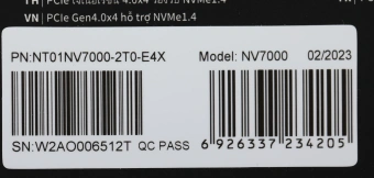 Накопитель SSD Netac PCIe 4.0 x4 2TB NT01NV7000-2T0-E4X NV7000 M.2 2280 - купить недорого с доставкой в интернет-магазине