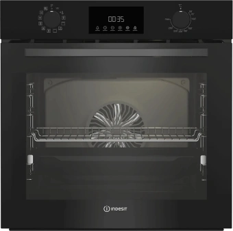 Духовой шкаф Электрический Indesit IBFTE 3841 BL черный - купить недорого с доставкой в интернет-магазине