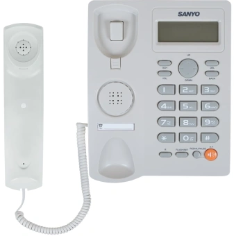 Телефон проводной Sanyo RA-S306W белый - купить недорого с доставкой в интернет-магазине