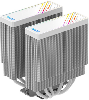 Устройство охлаждения(кулер) ID-Cooling Frozn A620 ARGB Soc-AM5/AM4/1200/1700/1851 белый 4-pin 29.9dB Al+Cu 270W 1200gr Ret (FROZN A620 ARGB WHITE) - купить недорого с доставкой в интернет-магазине