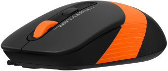 Мышь A4Tech Fstyler FM10S черный/оранжевый оптическая (1600dpi) silent USB (3but) - купить недорого с доставкой в интернет-магазине