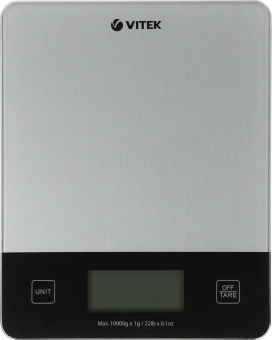 Весы кухонные электронные Vitek VT-8010 макс.вес:10кг серый - купить недорого с доставкой в интернет-магазине