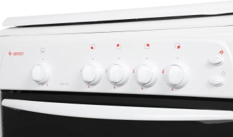 Плита Газовая Gefest ПГ 1200-С6 К33 белый (металлическая крышка) реш.сталь - купить недорого с доставкой в интернет-магазине