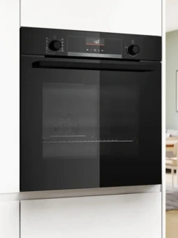 Духовой шкаф Электрический Bosch Serie 6 HBG536EB4 черный - купить недорого с доставкой в интернет-магазине