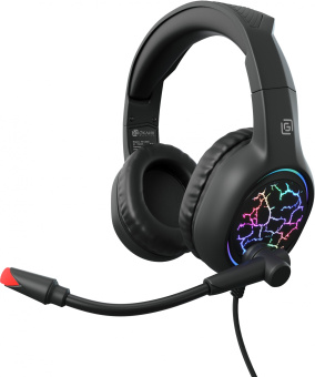 Наушники с микрофоном Оклик HS-L930G SNORTER черный 2.1м мониторные USB оголовье (1192375) - купить недорого с доставкой в интернет-магазине