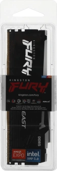 Память DDR5 8GB 6000MHz Kingston KF560C36BBEA-8 Fury Beast Expo RGB RTL Gaming PC5-48000 CL36 DIMM 288-pin 1.35В single rank с радиатором Ret - купить недорого с доставкой в интернет-магазине