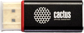 Переходник аудио-видео Cactus CS-DP-HDMI-ADR DisplayPort (m)/HDMI (f) 5м. позолоч.конт. черный - купить недорого с доставкой в интернет-магазине