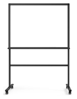 Доска стеклянная Deli 8738 стеклянная белый 90x120см алюминиевая рама стекло на подставке магнитный 4 магнита/4 колесика/2 маркера/стиратель - купить недорого с доставкой в интернет-магазине