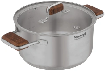 Кастрюля Rondell Fjord RDS-1791 3.2л. d=20см (с крышкой) стальной - купить недорого с доставкой в интернет-магазине