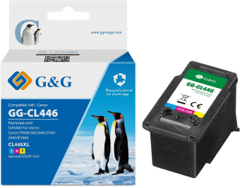 Картридж струйный G&G GG-CL446 многоцветный для Canon Pixma MG2440/2540/2940 - купить недорого с доставкой в интернет-магазине