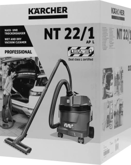 Пылесос Karcher Professional NT 22/1 Ap L 1300Вт серый/желтый - купить недорого с доставкой в интернет-магазине