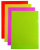 Папка-уголок Бюрократ Double Neon DNECLETT A4 пластик 0.18мм салатовый - купить недорого с доставкой в интернет-магазине