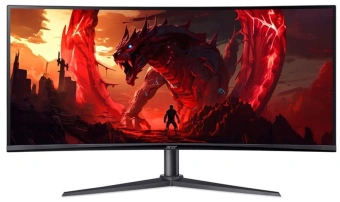 Монитор Acer 34" Nitro XZ342CUV3bmiiphx черный VA LED 1ms 21:9 HDMI M/M матовая HAS 400cd 178гр/178гр 3440x1440 180Hz DP 2K - купить недорого с доставкой в интернет-магазине