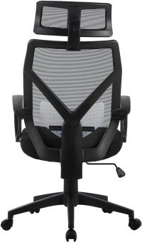 Кресло Cactus CS-MC414 черный сетка/ткань с подголов. крестов. пластик - купить недорого с доставкой в интернет-магазине