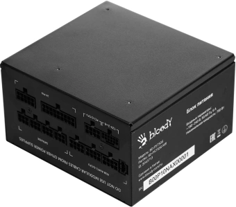 Блок питания Bloody ATX 750W BD-PS750G 80+ gold (20+4pin) APFC 120mm fan color LED 6xSATA Cab Manag RTL - купить недорого с доставкой в интернет-магазине