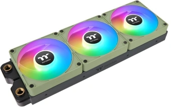 Вентилятор для корпуса Thermaltake CT120 EX Sync Matcha ARGB 120х120x25 зеленый 4-pin 28.5дБ (упак.:3шт) (CL-F196-PL12MG-A) Ret - купить недорого с доставкой в интернет-магазине