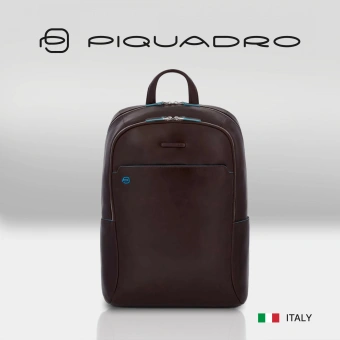 Рюкзак Piquadro Blue Square CA4762B2/MO коричневый кожа - купить недорого с доставкой в интернет-магазине