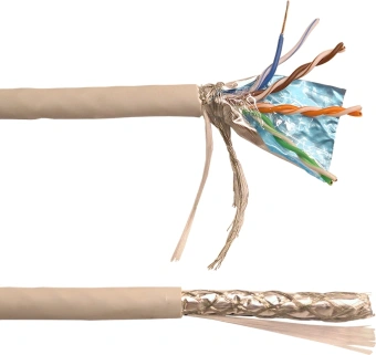 Кабель информационный Lanmaster LAN-5ESFUTP-HFLT-GY кат.5E SF/UTP 4 пары 24AWG LSZH внутренний 305м серый - купить недорого с доставкой в интернет-магазине