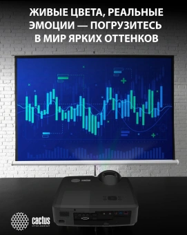 Проектор Cactus Bright CS-V1.B 3LCD 4000Lm ANSI (1024x768) 30000:1 ресурс лампы:10000часов 1xUSB typeA 1xUSB typeB 2xHDMI 4кг - купить недорого с доставкой в интернет-магазине