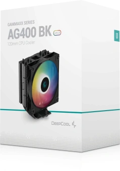 Устройство охлаждения(кулер) Deepcool AG400 Bk ARGB Soc-AM5/AM4/1151/1200/1700 4-pin Al+Cu 220W 636gr LED Ret - купить недорого с доставкой в интернет-магазине