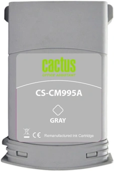 Картридж струйный Cactus CS-CM995A №761 серый (400мл) для HP DesignJet T7100/Т7200 с чипом - купить недорого с доставкой в интернет-магазине