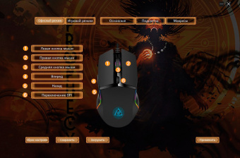 Мышь Оклик 717G PROPHECY черный оптическая 8000dpi USB для ноутбука 6but (1465495) - купить недорого с доставкой в интернет-магазине
