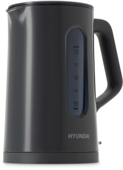 Чайник электрический Hyundai HYK-G4508 1.5л. 1700Вт серый/прозрачный корпус: стекло - купить недорого с доставкой в интернет-магазине