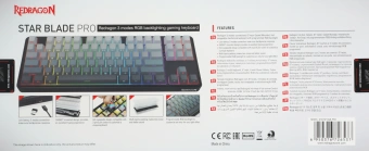 Клавиатура Redragon Star Blade Pro механическая черный/серый USB беспроводная BT/Radio for gamer LED (72653) кабель 1.5м - купить недорого с доставкой в интернет-магазине