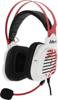Наушники с микрофоном A4Tech Bloody G560 белый/красный 2м мониторные оголовье (G560 NARAKA) - купить недорого с доставкой в интернет-магазине