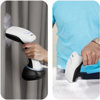 Отпариватель ручной Kitfort КТ-9210 1700Вт черный/белый - купить недорого с доставкой в интернет-магазине