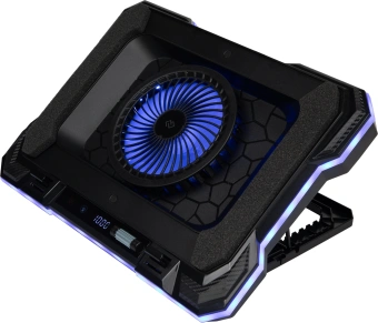 Подставка для ноутбука Digma D-NCP190-1x100RGB 19" 428x316x58мм 52дБ 2xUSB 1x 140ммFAN 1280г Fan-control металл/пластик черный - купить недорого с доставкой в интернет-магазине