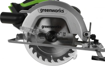 Циркулярная пила (дисковая) Greenworks GD24CS (ручная) D диска.:185мм (1500907) - купить недорого с доставкой в интернет-магазине