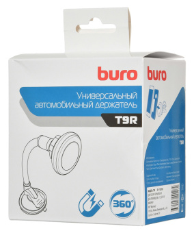 Держатель Buro T9R магнитный черный для для смартфонов и навигаторов - купить недорого с доставкой в интернет-магазине