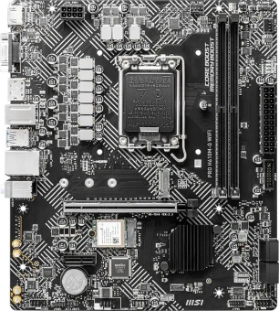 Материнская плата MSI PRO H610M-G WIFI Soc-1700 Intel H610 2xDDR5 mATX AC`97 8ch(7.1) GbLAN+VGA+HDMI+DP - купить недорого с доставкой в интернет-магазине