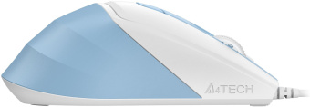 Мышь A4Tech Fstyler FM45S Air голубой/белый оптическая 2400dpi silent USB 7but (FM45S AIR USB (LCY BLUE)) - купить недорого с доставкой в интернет-магазине