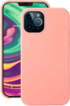 Чехол (клип-кейс) Deppa для Apple iPhone 12/12 Pro Liquid Silicone розовый (87712) - купить недорого с доставкой в интернет-магазине