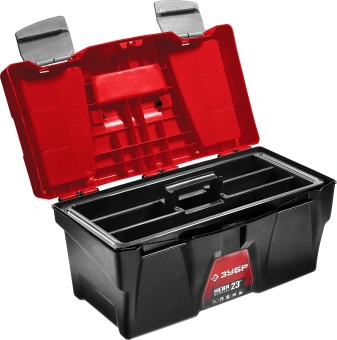 Ящик для инструментов Зубр Master 38323-23 50л красный/черный - купить недорого с доставкой в интернет-магазине