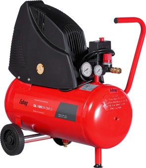Компрессор поршневой Fubag OL 195/24 CM1.5 безмасляный 180л/мин 24л 1100Вт красный/черный - купить недорого с доставкой в интернет-магазине
