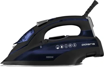 Утюг Polaris PIR 3074 3000Вт черный/синий - купить недорого с доставкой в интернет-магазине