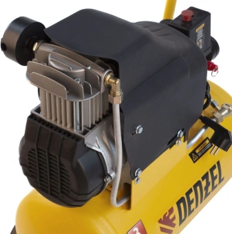 Компрессор поршневой Denzel DLC1300/24 безмасляный 206л/мин 24л 1300Вт желтый/черный - купить недорого с доставкой в интернет-магазине