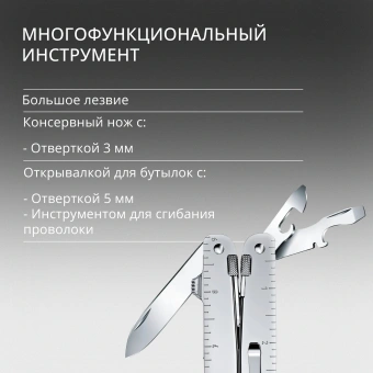 Мультитул Victorinox SwissTool MX Clip (3.0327.MKB1) 115мм 26функц. серебристый блистер - купить недорого с доставкой в интернет-магазине